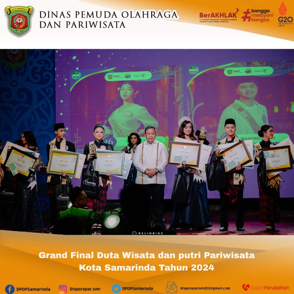 Grand Final Duta Wisata dan Putri Pariwisata Kota Samarinda Tahun 2024