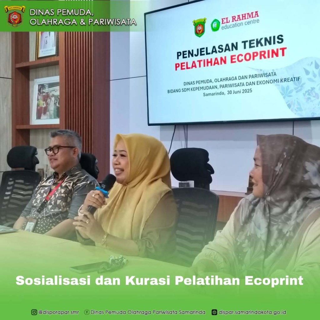 Sosialisasi dan Kurasi Pelatihan Ecoprint