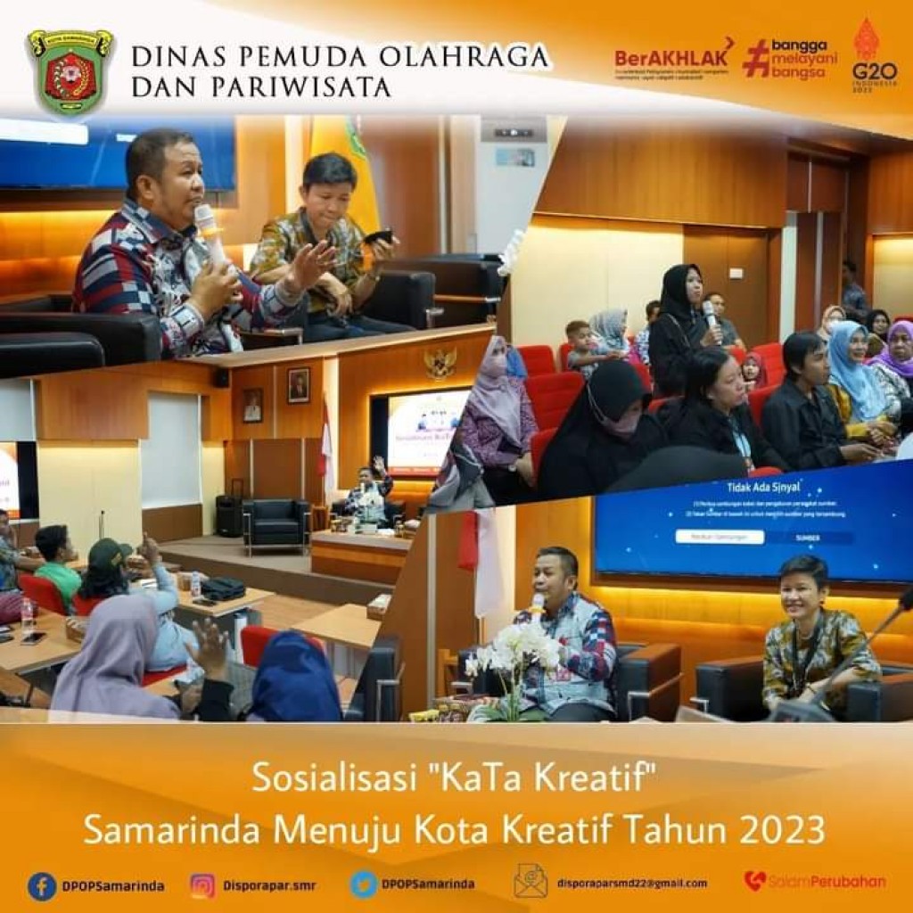 Sosialisasi "KaTa Kreatif" Samarinda Menuju Kota Kreatif Tahun 2023