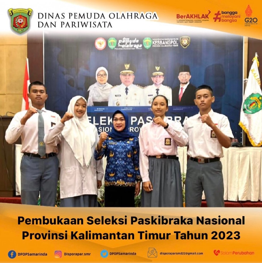 Pembukaan Seleksi Paskibraka Nasional Provinsi Kalimantan Timur Tahun 2023
